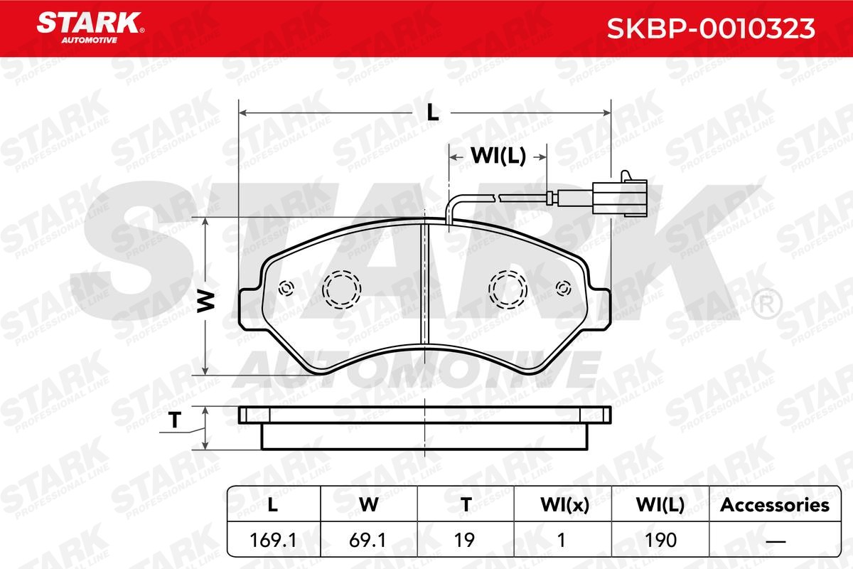 SKBP0010323 Bremsbeläge STARK SKBP-0010323 - Große Auswahl - stark reduziert