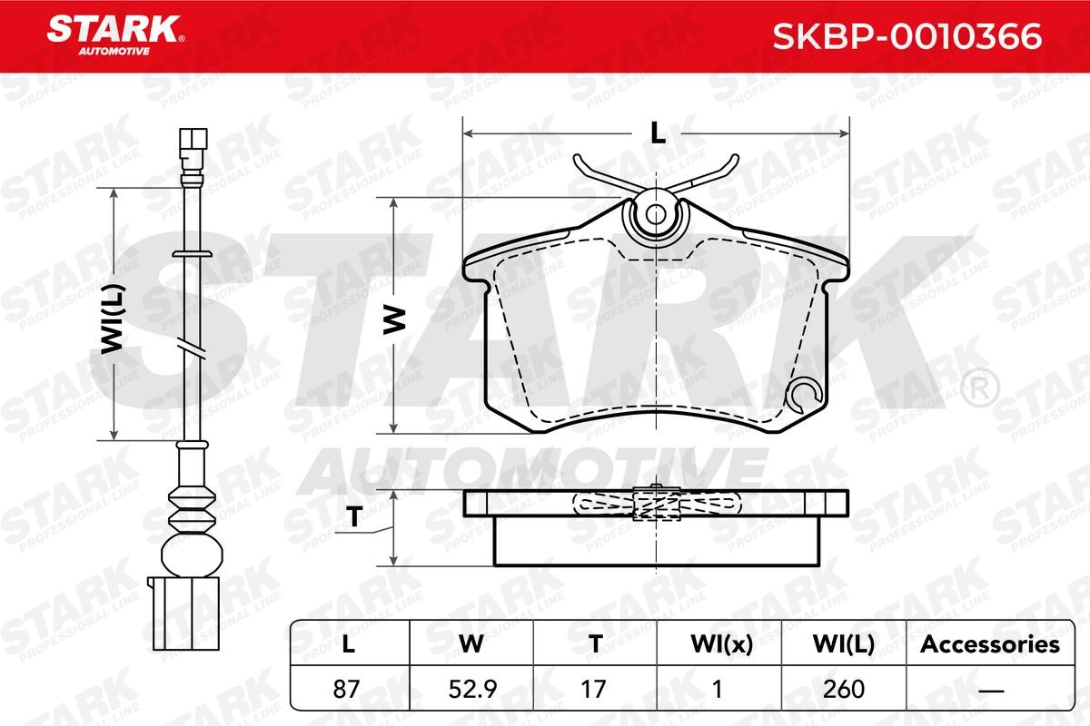 SKBP0010366 Disc brake pads STARK SKBP-0010366 review and test