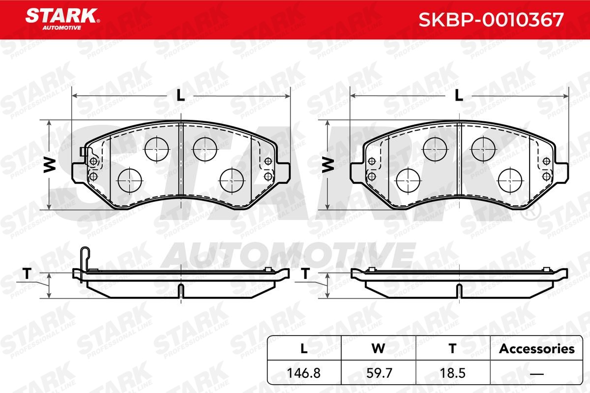 SKBP0010367 Disc brake pads STARK SKBP-0010367 review and test