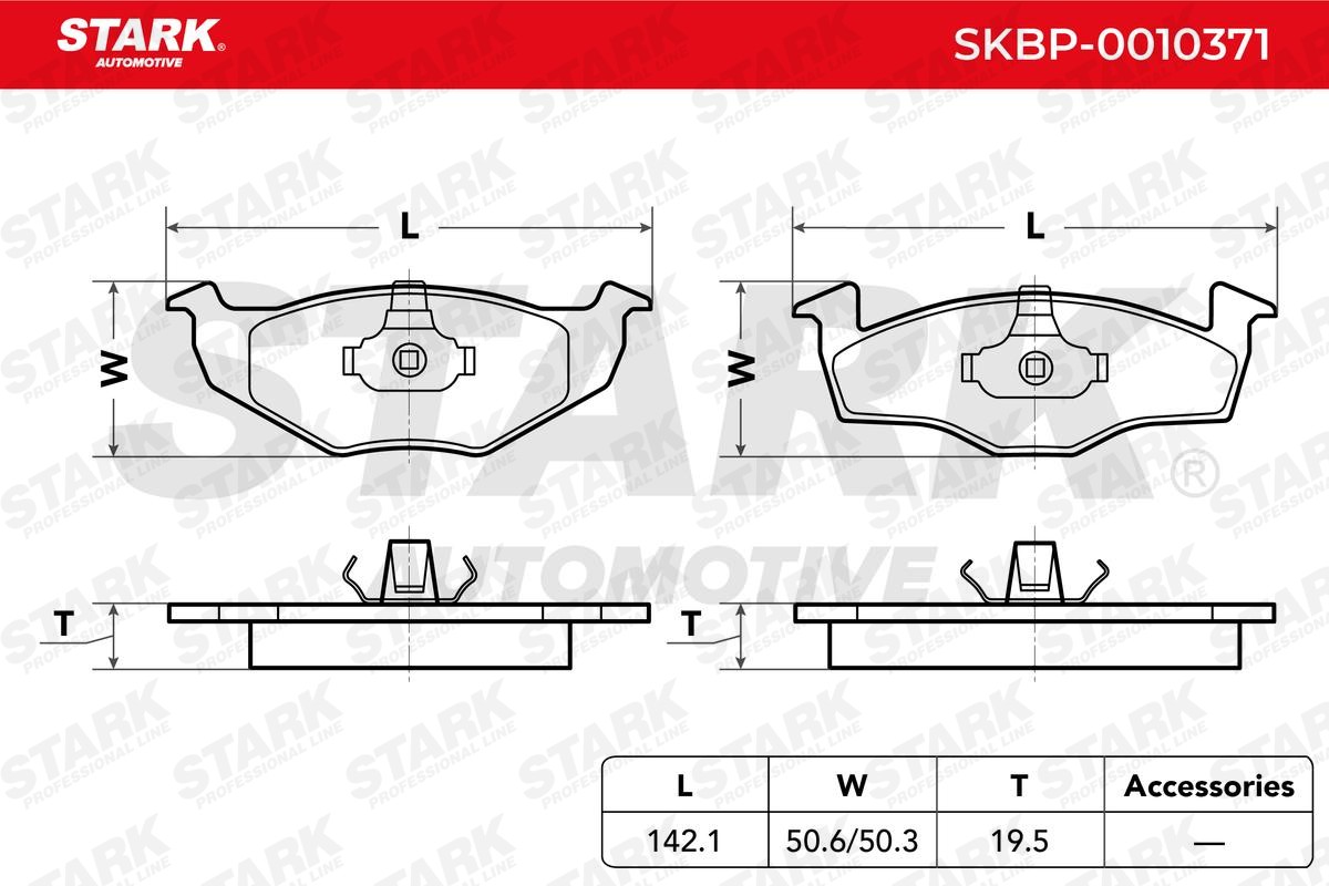 STARK Brake pad set, disc brake SKBP-0010371 buy online