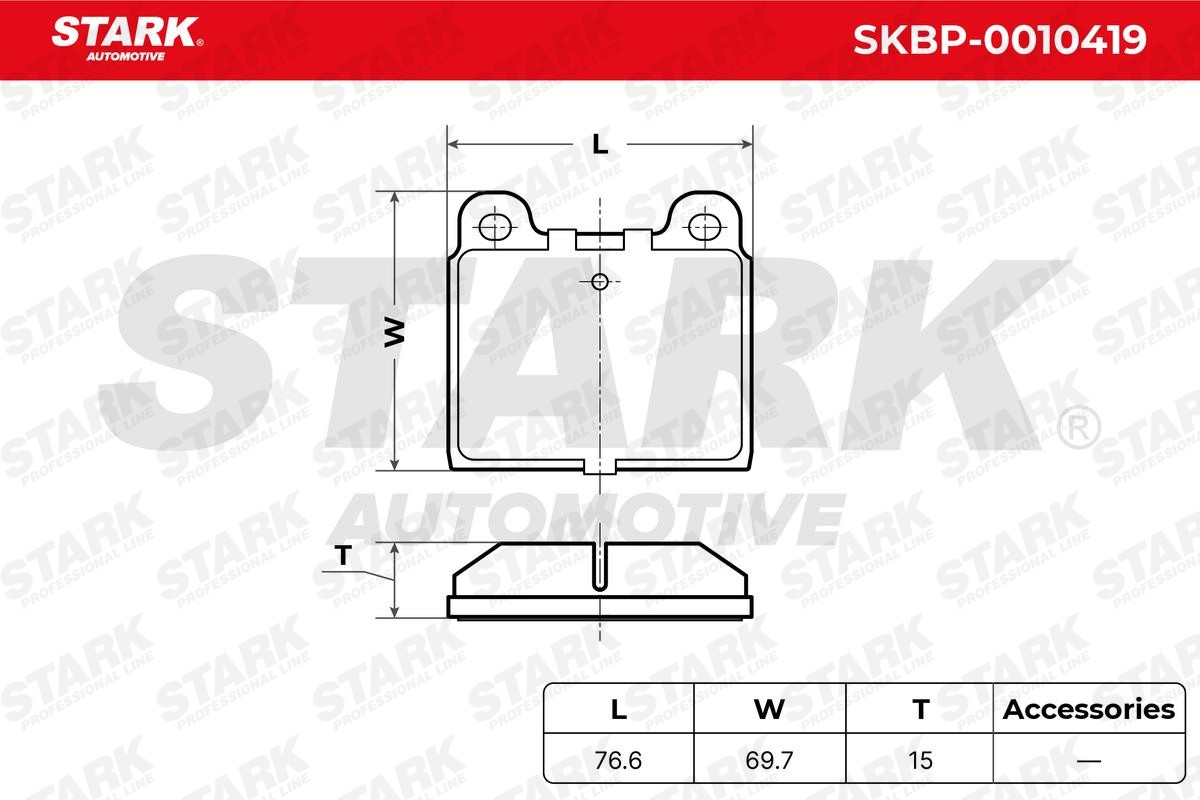 SKBP0010419 Disc brake pads STARK SKBP-0010419 review and test