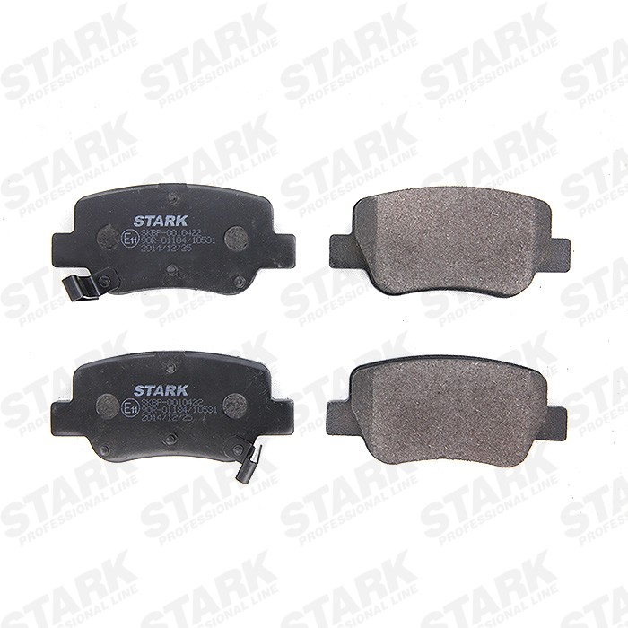 STARK SKBP-0010422 Brake pad set Rear Axle, with acoustic wear warning
