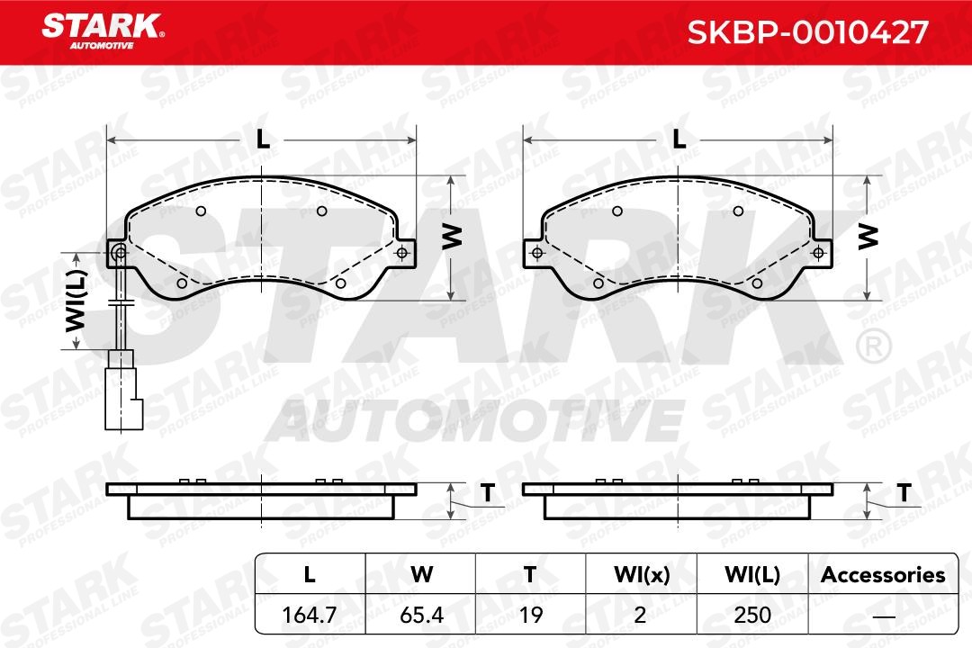 SKBP0010427 Disc brake pads STARK SKBP-0010427 review and test