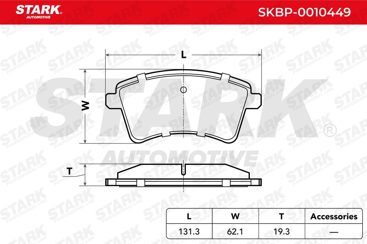 SKBP0010449 Disc brake pads STARK SKBP-0010449 review and test