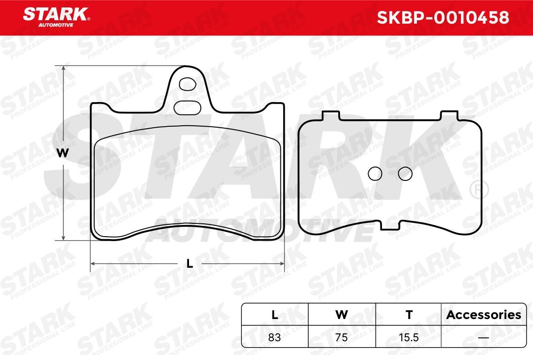 SKBP0010458 Disc brake pads STARK SKBP-0010458 review and test