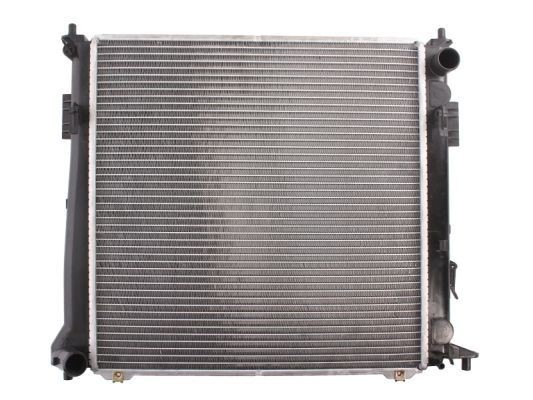 THERMOTEC D70302TT Engine radiator for vehicles with/without air conditioning, 458 x 450 x 26 mm, Manual Transmission, Brazed cooling fins