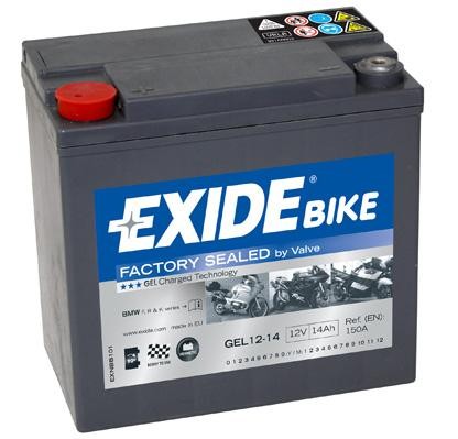 EXIDE GEL GEL12-14 BMW Motorroller Batterie 12V 14Ah 150A B0 Gel-Batterie