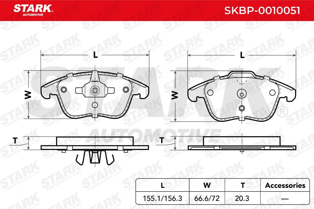 STARK Brake pad kit SKBP-0010051