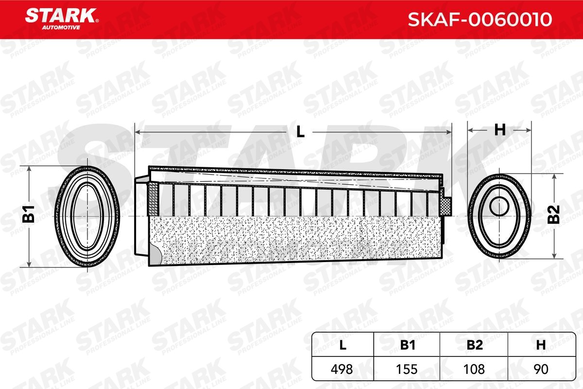 SKAF0060010 Engine air filter STARK SKAF-0060010 review and test