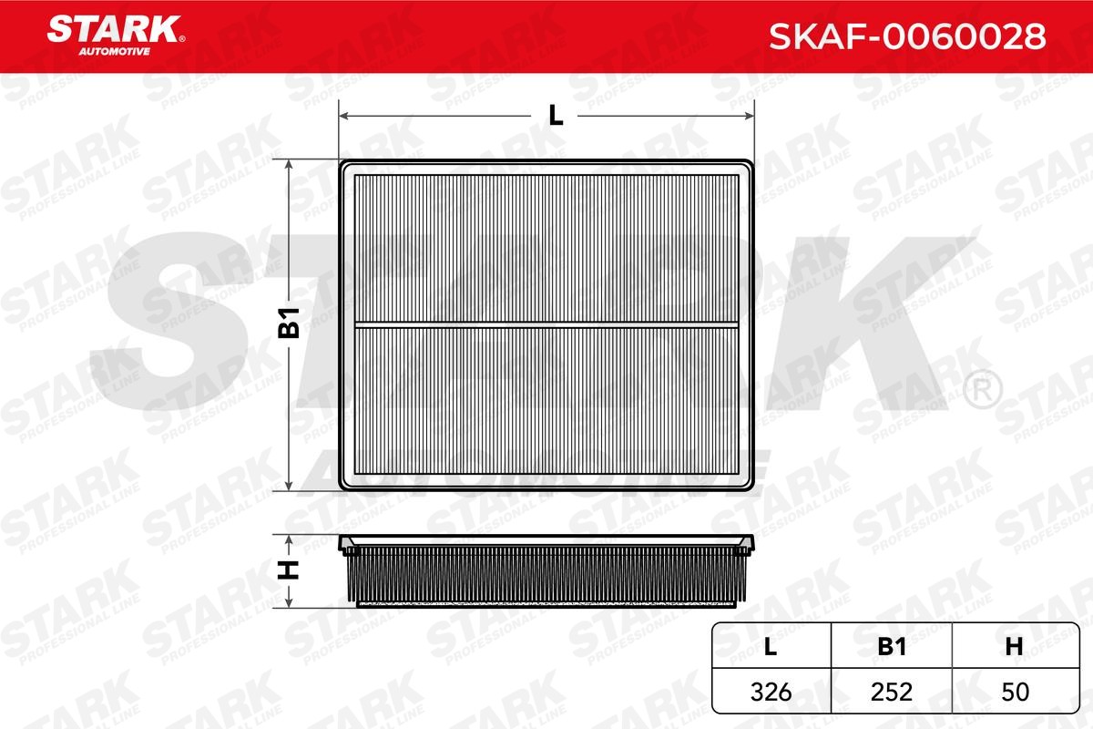 SKAF0060028 Engine air filter STARK SKAF-0060028 review and test