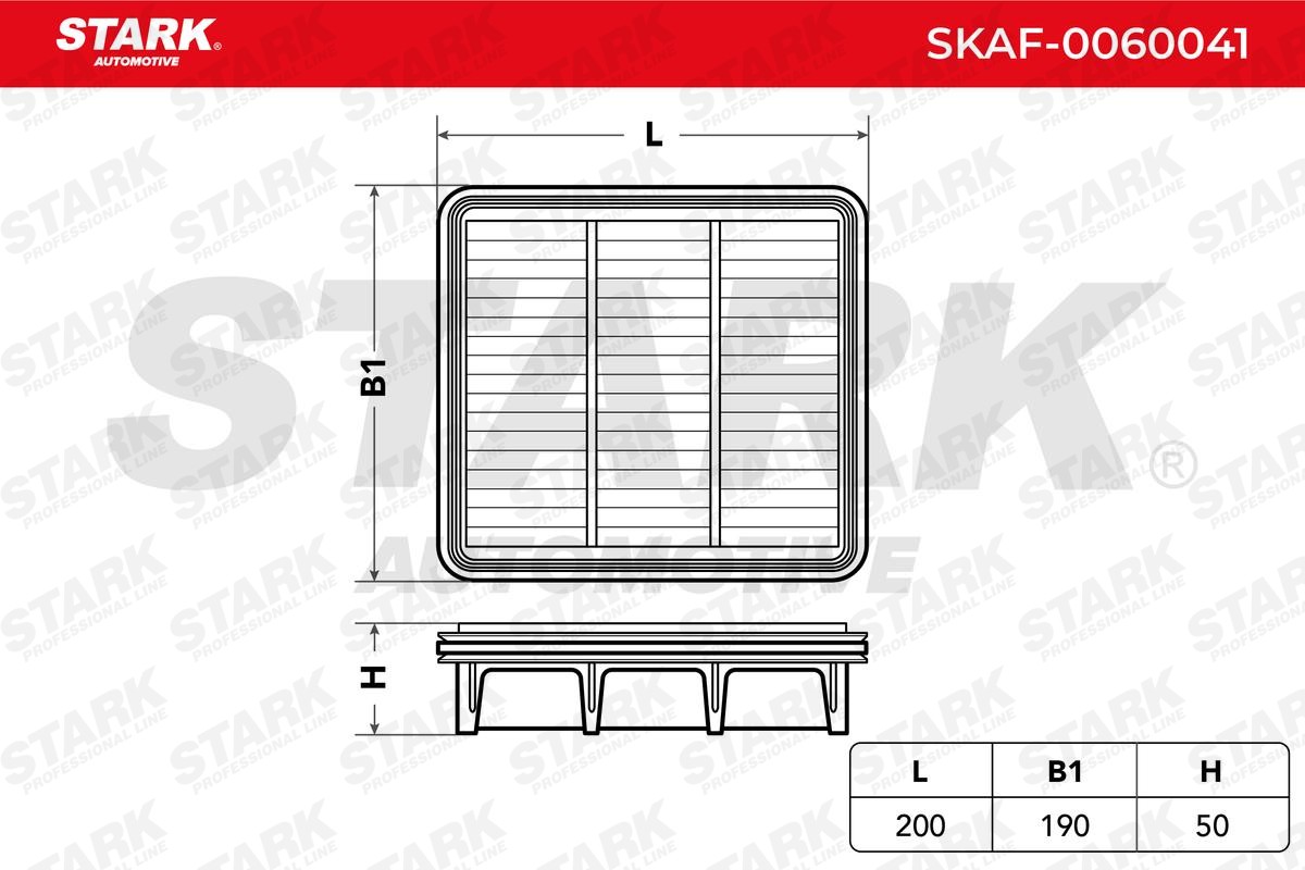 SKAF-0060041 Air filter SKAF-0060041 STARK 50mm, Filter Insert