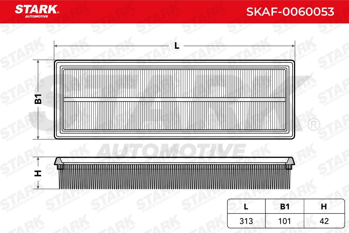 SKAF0060053 Engine air filter STARK SKAF-0060053 review and test