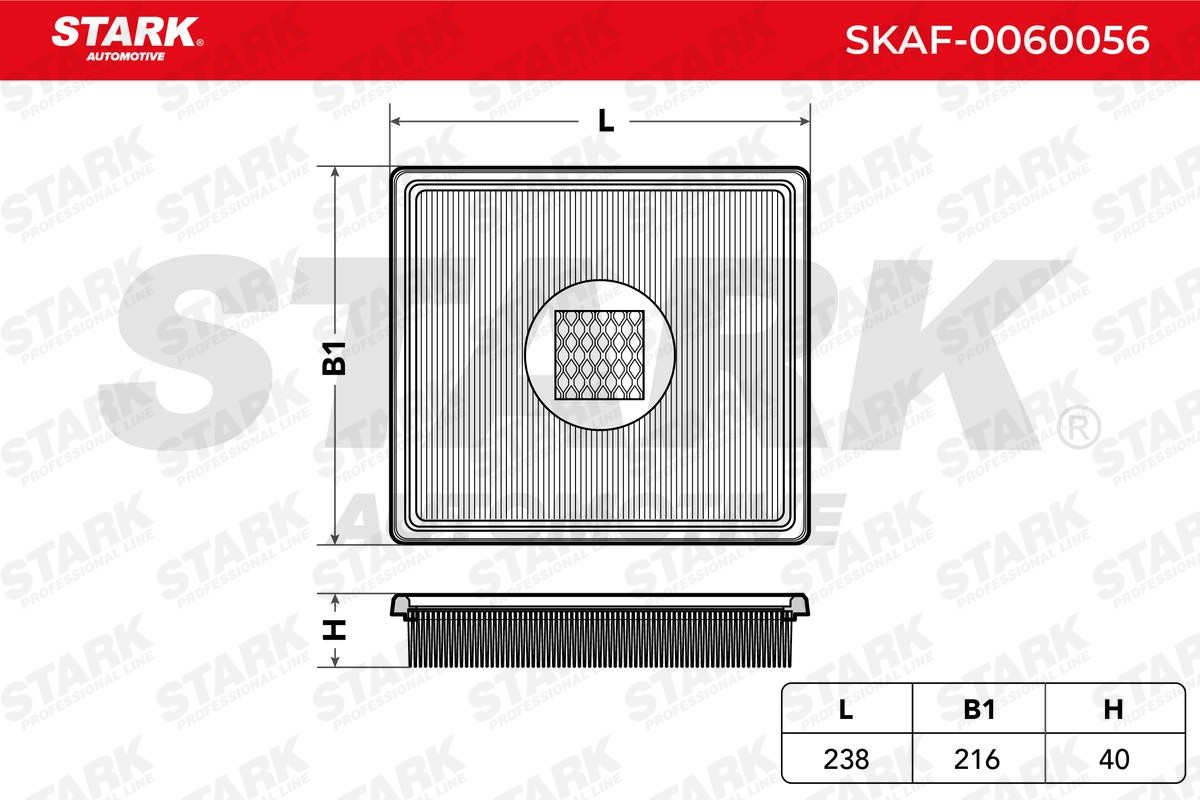 SKAF0060056 Engine air filter STARK SKAF-0060056 review and test