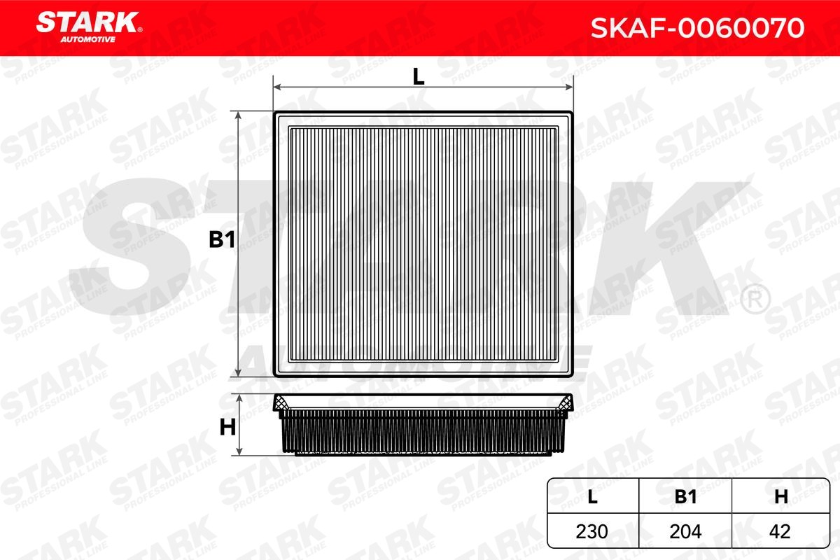 SKAF0060070 Engine air filter STARK SKAF-0060070 review and test