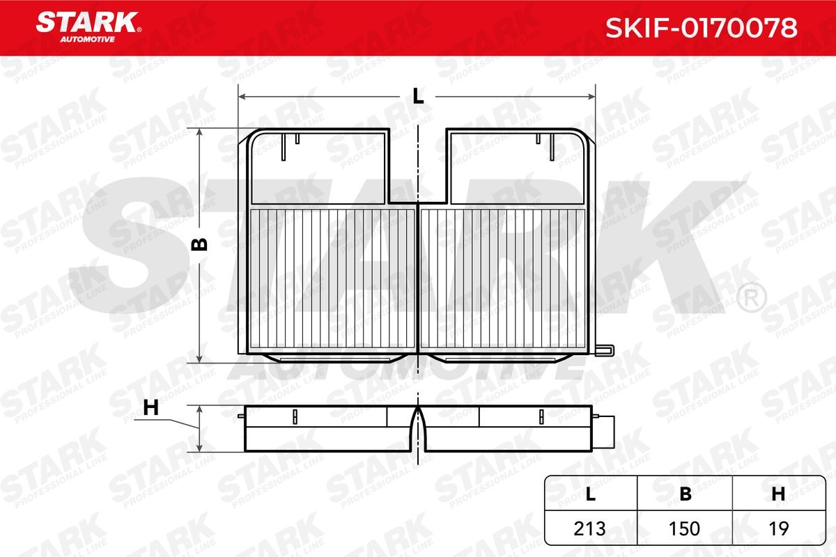 STARK Air conditioning filter SKIF-0170078 for TOYOTA CARINA, PICNIC, AVENSIS