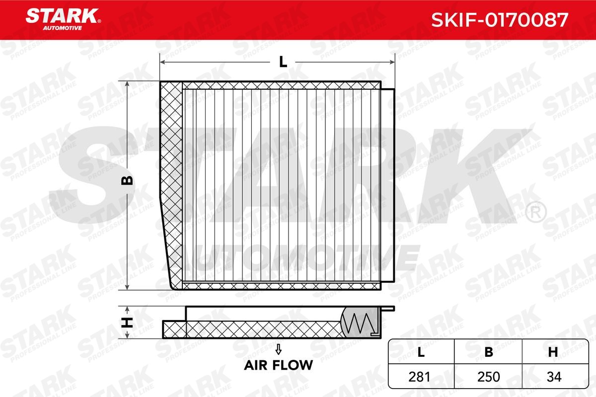 SKIF0170087 AC filter STARK SKIF-0170087 review and test