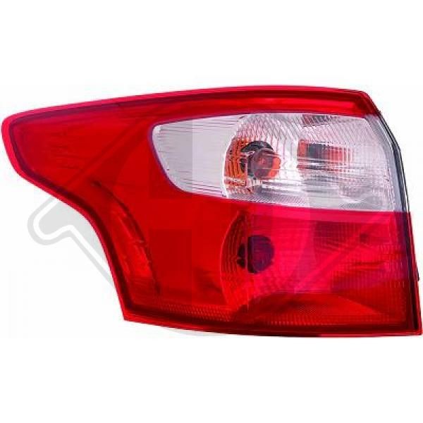 DIEDERICHS Left, PY21W, P21/5W, without bulb holder Tail light 1418693 buy