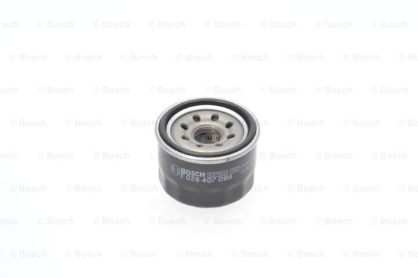 F026407089 Oil filter F026407089 BOSCH M 20 x 1,5, with one anti-return valve, with gaskets/seals, Spin-on Filter