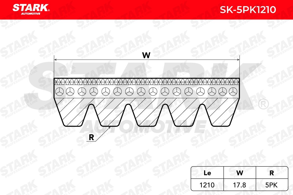 STARK Drive belt SK-5PK1210