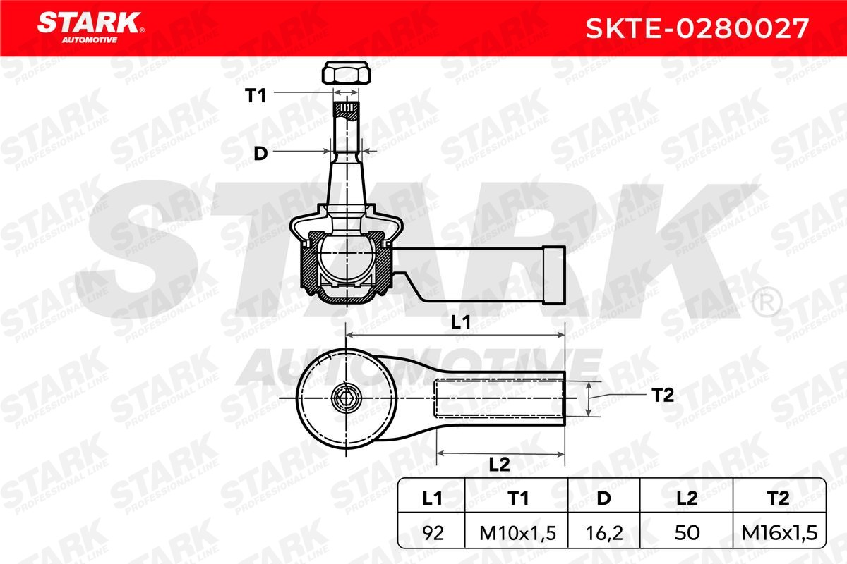 Track rod end SKTE-0280027 from STARK