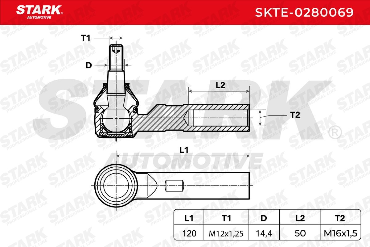 STARK Outer tie rod SKTE-0280069