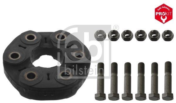 Drive shaft flex joint FEBI BILSTEIN Bolt Hole Circle Ø: 96mm, with bolts/screws, with nuts - 43470