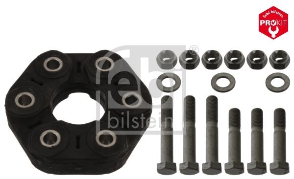 FEBI BILSTEIN 43473 Drive shaft coupler Bolt Hole Circle Ø: 96mm, Front, Ø: 135mm, with bolts/screws, with washers, with nuts