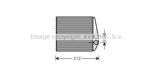 PRASCO OLA6354 Heater matrix without pipe
