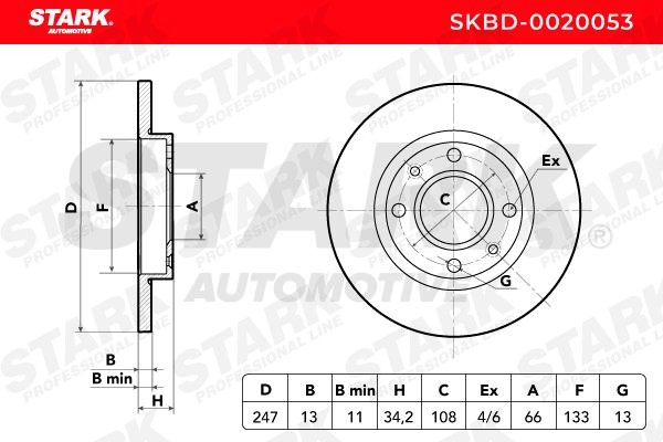 STARK Brake discs SKBD-0020053 buy online