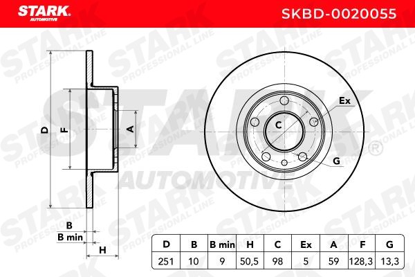 SKBD-0020055 Disco freno STARK Test