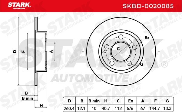 STARK Brake discs SKBD-0020085 buy online