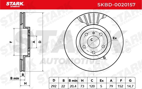 SKBD-0020157 Bremsscheibe STARK Test