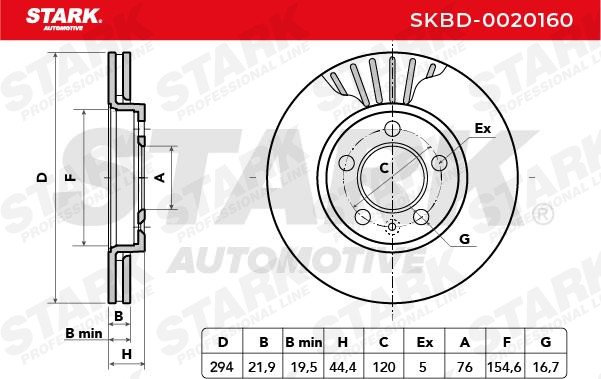 SKBD-0020160 Bremsscheibe STARK Test