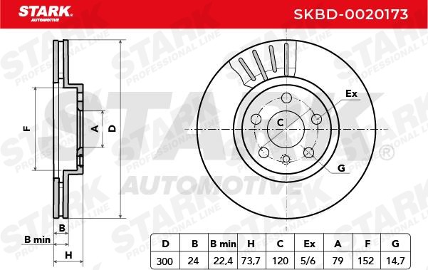 SKBD-0020173 Bremsscheiben STARK Erfahrung
