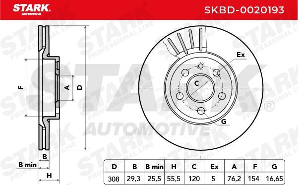 STARK Brake discs SKBD-0020193 buy online