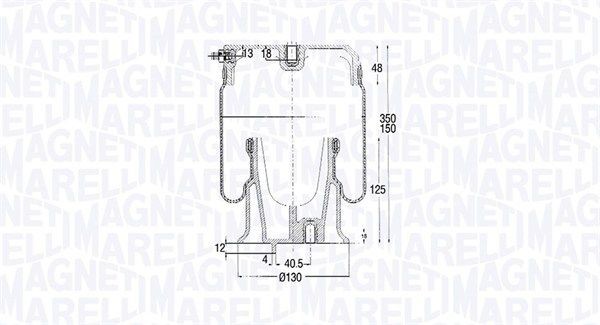 MAGNETI MARELLI Boot, air suspension 030607020185 for IVECO Daily