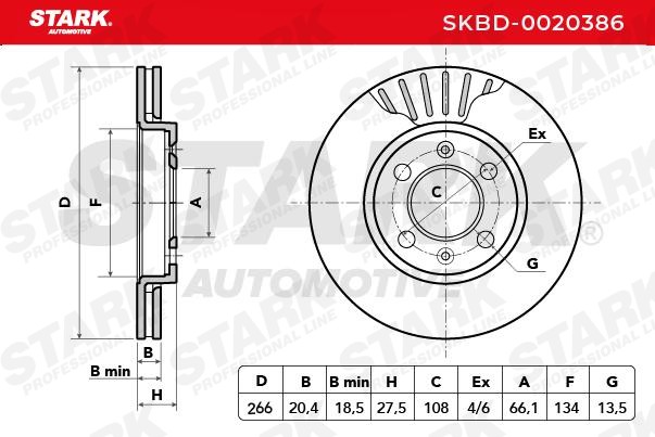 SKBD-0020386 Bremsscheibe STARK Test