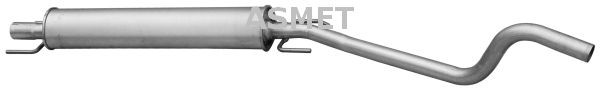 ASMET Middle silencer 05.181 Opel ASTRA 2008