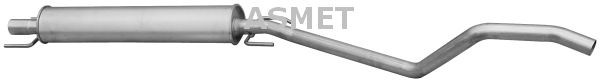 Opel ASTRA Middle silencer 7607766 ASMET 05.182 online buy
