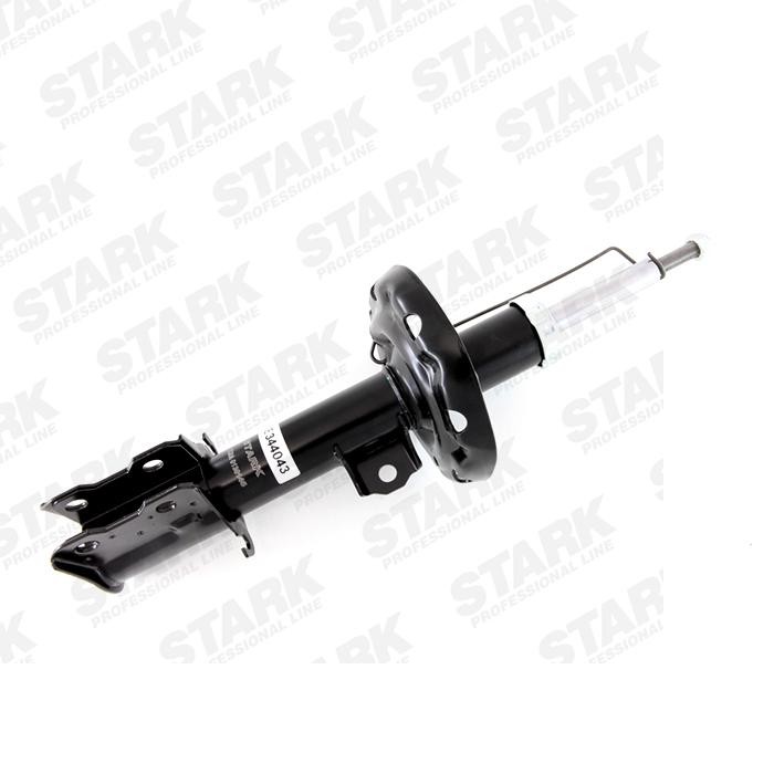 STARK SKSA-0130238 Shock absorber Front Axle Left, Gas Pressure, 495x335 mm, Twin-Tube, Suspension Strut, Top pin, Bottom Clamp