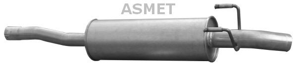 ASMET 02.054 Exhaust silencer MERCEDES-BENZ SPRINTER 2001 in original quality