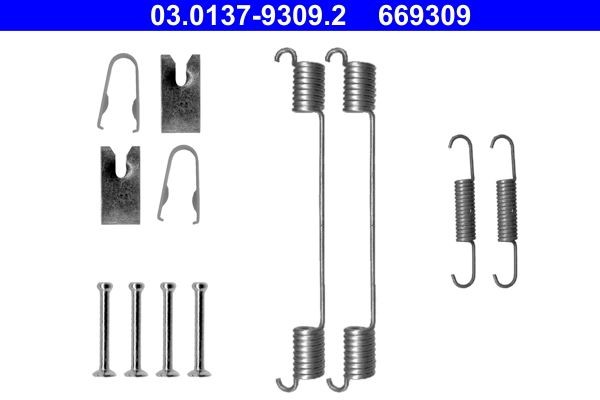 Seat Accessory Kit, brake shoes ATE 03.0137-9309.2 at a good price
