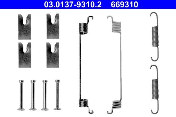 Great value for money - ATE Accessory Kit, brake shoes 03.0137-9310.2