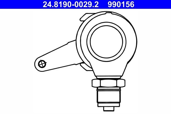 ATE 24.8190-0029.2 Hebel, Bremssattel-Feststellbremse für MERCEDES-BENZ UNIMOG LKW in Original Qualität