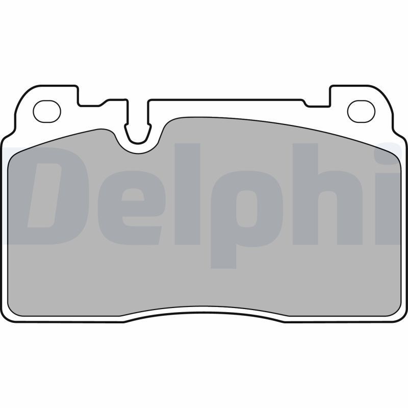 DELPHI LP2491 Brake pad set prepared for wear indicator, with anti-squeak plate, without accessories