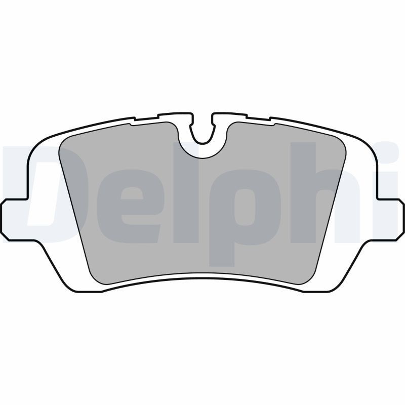 DELPHI LP2508 Brake pad set prepared for wear indicator, with anti-squeak plate, without accessories