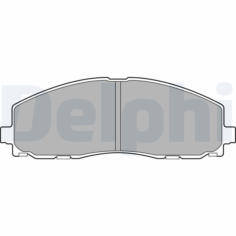 DELPHI LP2694 Brake pad set with acoustic wear warning, with anti-squeak plate, without accessories