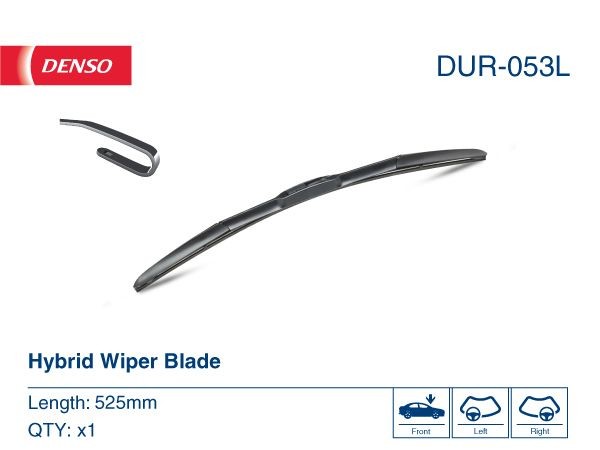 DUR-053L Window wiper DUR-053L DENSO 525 mm, Hybrid Wiper Blade, 21 Inch