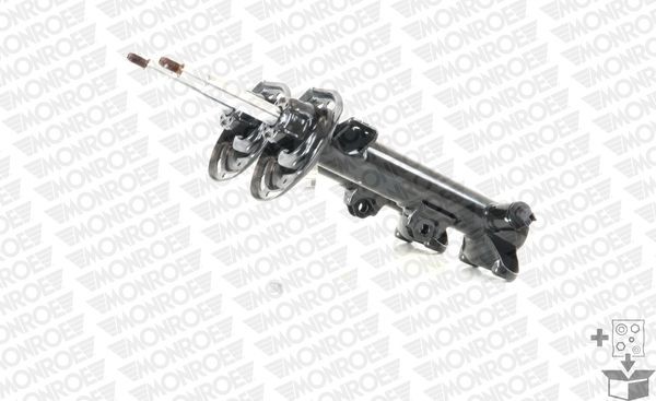 MONROE C2508 Shock absorber Front Axle, Gas Pressure, Electronically adjustable shock strength, Suspension Strut, Top pin, Bottom Clamp