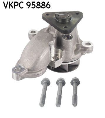 SKF VKPC 95886 Water pump with gaskets/seals, Metal, for v-ribbed belt use